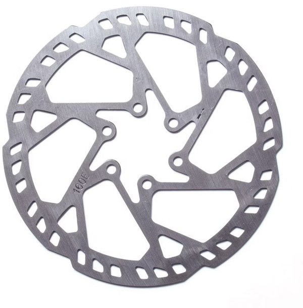 Clarks Δισκόπλακα Φρένων E-Bike CL-01, 180mm, 6 Βίδες (IS), Πάχος 2.3mm, Ασημί