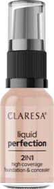 Claresa Liquid Perfection Διορθωτικό & Καλυπτικό Make-up 2σε1, Απόχρωση 104 Nude, 18g