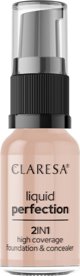 Claresa Liquid Perfection Διορθωτικό & Καλυπτικό Make-up 2σε1, Απόχρωση 104 Nude, 18g