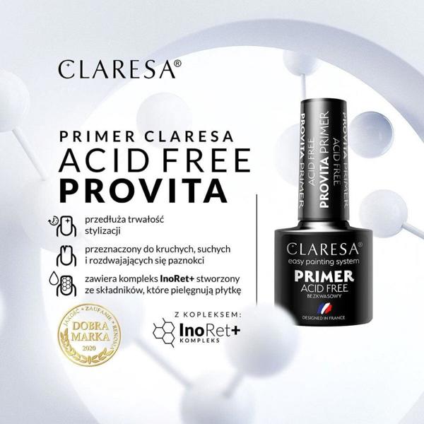 Claresa Acid Free Provita Primer, Primer Νυχιών Χωρίς Οξέα, 5g