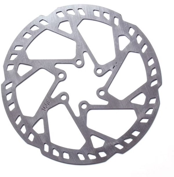 Clarks CL-01 Δισκόπλακα Φρένων E-Bike 160mm, 6 Βίδες (IS), Πάχος 2.3mm, Ασημί