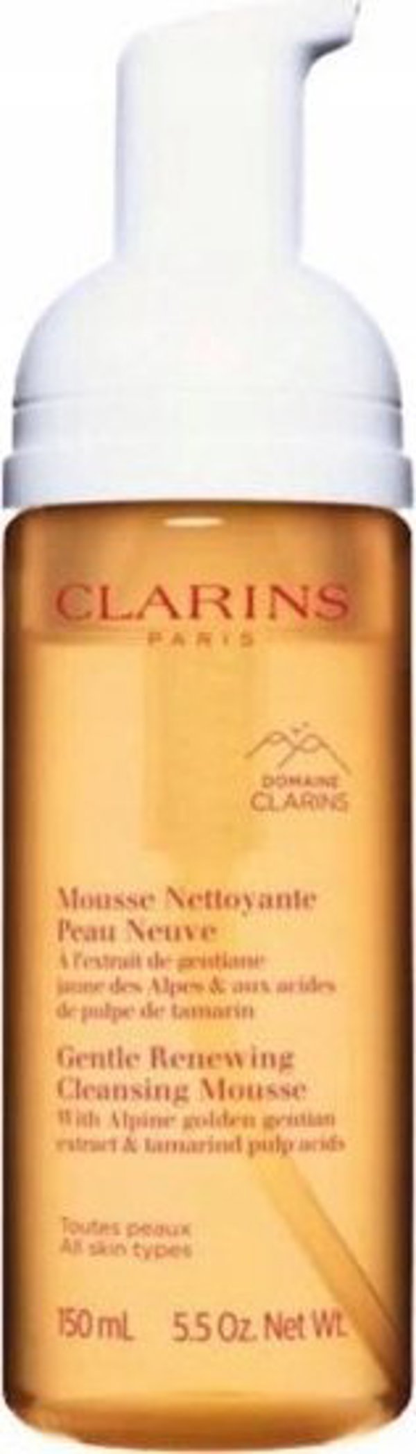 Clarins Gentle Renewing Cleansing Mousse Απαλός Αφρός Καθαρισμού Προσώπου Για Όλους Τους Τύπους Δέρματος 150ml