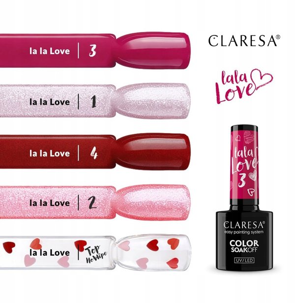 CLARESA Lakier hybrydowy La La Love 4 5ml