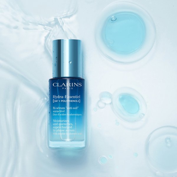 Clarins Hydra-Essentiel Intensive Bi-Phase Serum 30ml - Ενυδατικός Ορός Προσώπου για Ξηρή Επιδερμίδα