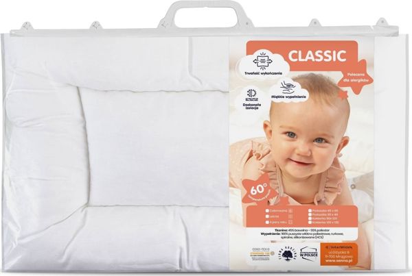 Baby Senna Παιδικό Μαξιλάρι Ύπνου, Υποαλλεργικό, Βαμβακερό & Πολυεστερικό, 40x60cm