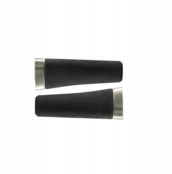 Selle Royal Χειρολαβές Τιμονιού Nivo Gel, 130/130mm, Lock-On, Μαύρες με Ασημί Αλουμινένια Τελειώματα