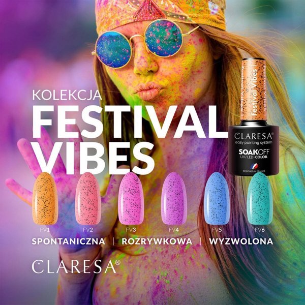 Claresa Υβριδικό Βερνίκι Νυχιών Festival Vibes 5, 5g