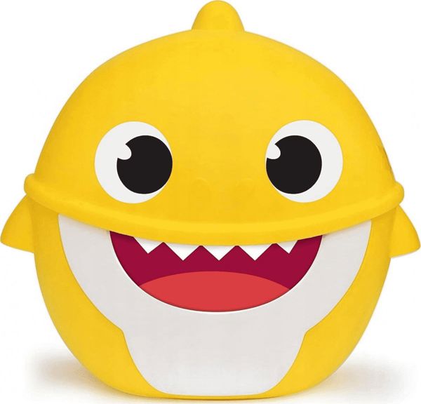 Clementoni Baby Clemmy Κουβαδάκι Baby Shark με 6 Μαλακά Τουβλάκια, 17427, για Παιδιά από 6 Μηνών