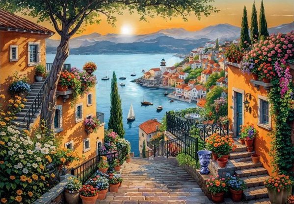 CLE παζλ 1500 Compact Steps to the Harbor 31729