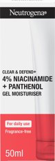 NEUTROGENA_Clear &amp| Defend+ Gel Moisturiser τζελ ενυδάτωσης προσώπου 50ml