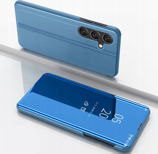 Θήκη Clear View Case για Samsung Galaxy S25+ με κάλυμμα - μπλε
