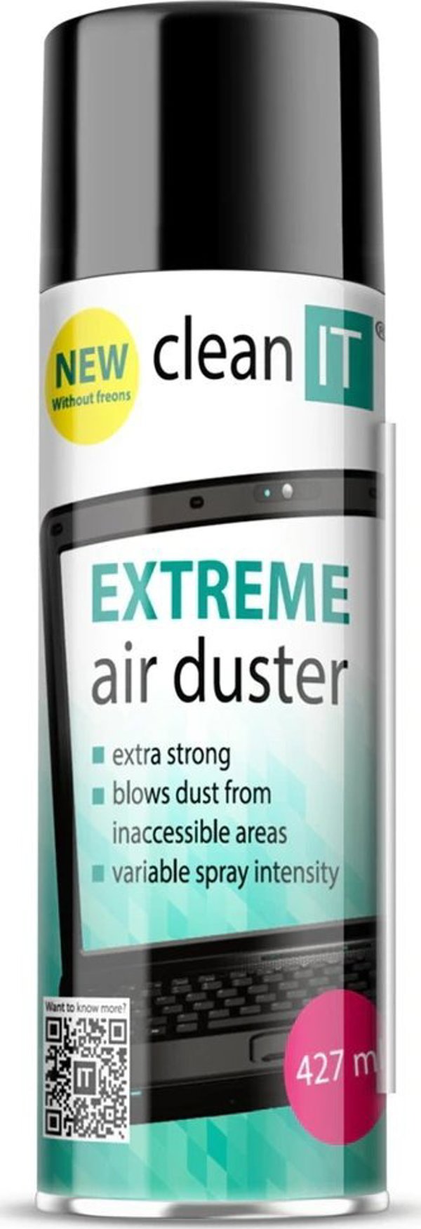 Clean It Συμπιεσμένος Αέρας Καθαρισμού Extreme 500g, Μη Εύφλεκτο