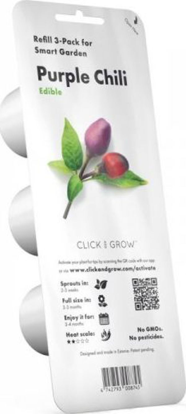 Click And Grow Click and Grow ανταλλακτικά μοβ τσίλι 3-πακ