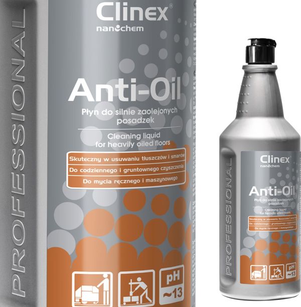 Clinex Anti-Oil Υγρό Καθαρισμού για Πολύ Λαδωμένα Δάπεδα 1L