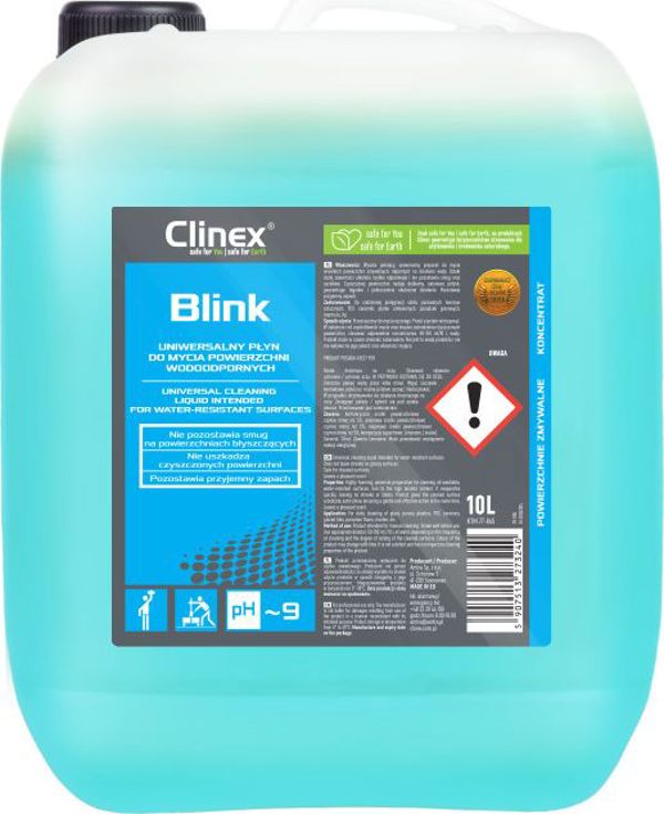 Clinex Blink Καθαριστικό Επιφανειών Γενικής Χρήσης με Άρωμα Λεμονιού, 10L