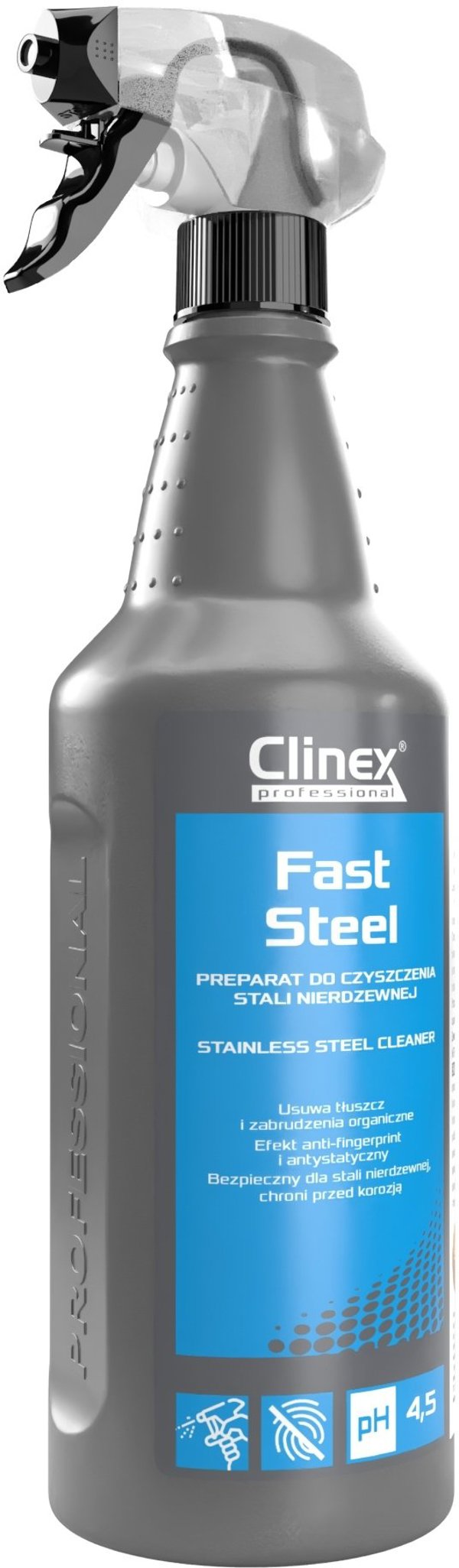 Clinex Gastro Steel - Preparat do czyszczenia stali nierdzewnej - 1 l