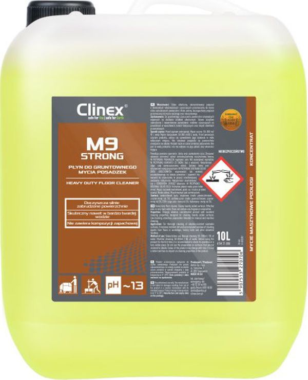 Clinex M9 Strong Υγρό Καθαρισμού για Πολύ Λερωμένα Δάπεδα, 10L