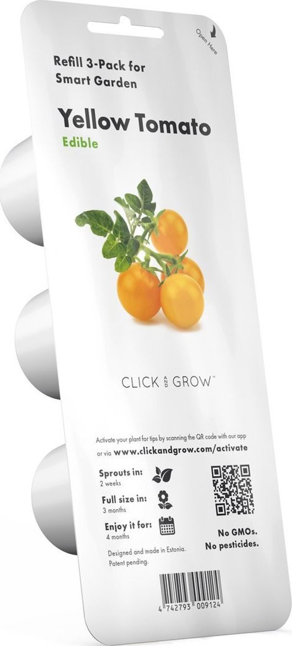 Click And Grow Κάντε κλικ και μεγεθύνετε ξαναγεμίστε κίτρινη ντομάτα 3-συσκευασία 6484466 4742793009124