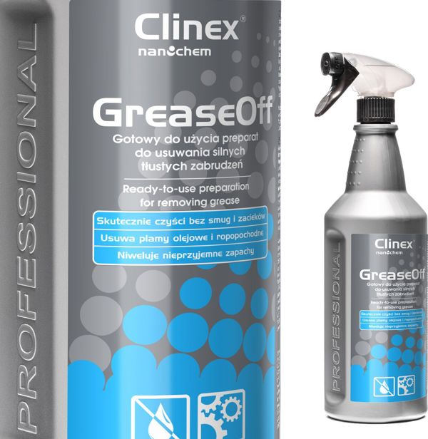 Clinex GreaseOff Απολιπαντικό Καθαριστικό Για Φούρνους & Κουζίνα, 1L