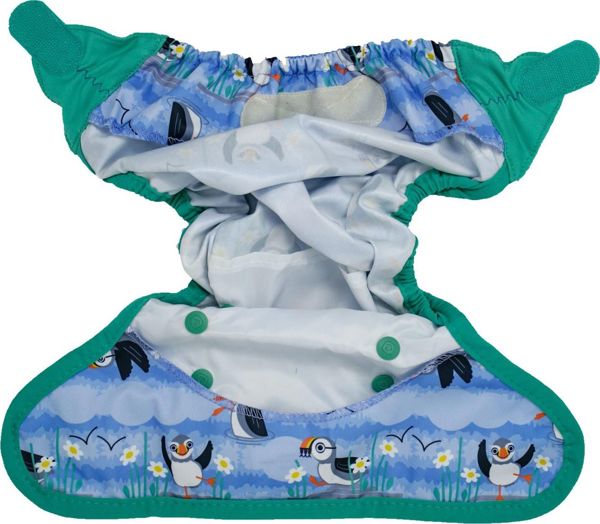 Close Caboo Αδιάβροχο Κάλυμμα Πάνας με Velcro, Blue Puffin, Universal 3-16 kg