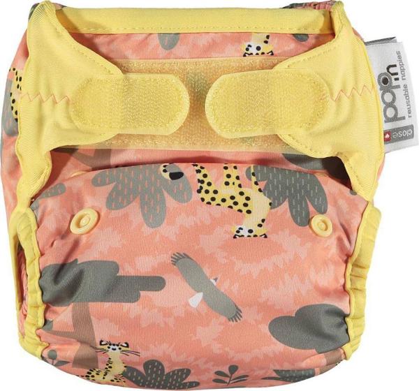 Close Caboo Pop-In V2 Επαναχρησιμοποιούμενη Πάνα, 3-16kg, με Ένθετο Μπαμπού, Cheetah