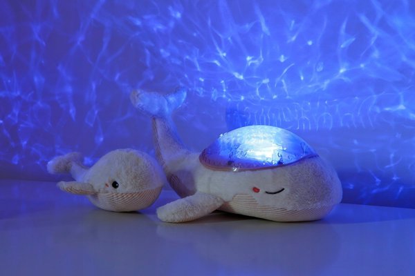 Cloud B Cloud b Tranquil Whale Σετ Φωτιστικό και Κουδουνίστρα λευκό