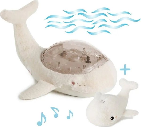 Cloud B Cloud b Tranquil Whale Σετ Φωτιστικό και Κουδουνίστρα λευκό