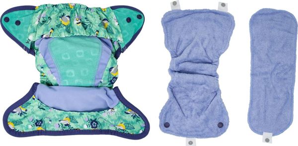 Close Caboo Επαναχρησιμοποιούμενη Πάνα Pop-in AIO Round the Garden, Ρυθμιζόμενη 4.5-16kg, 1 Τεμάχιο