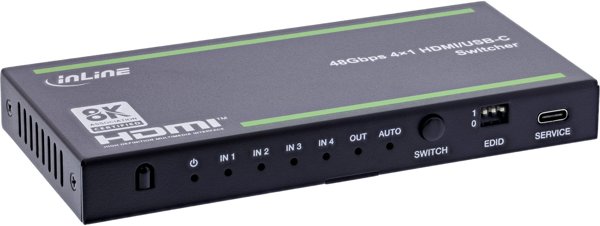 Club 3D HDMI Switch 4-Way 8K 60Hz 48Gb/s με USB-C