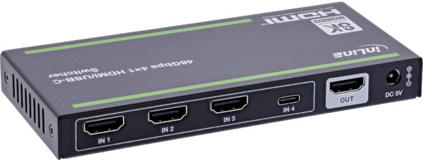 Club 3D HDMI Switch 4-Way 8K 60Hz 48Gb/s με USB-C
