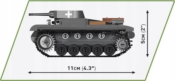 Cobi WWII Panzer II Ausf. A Άρμα Μάχης, Σετ Δομικών Στοιχείων 250 Τεμαχίων