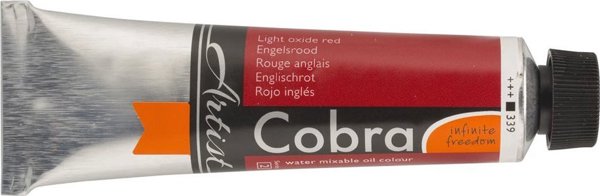 Cobra Cobra Artist Water-Mixable Oil Colour Tube Light Oxide Red 339