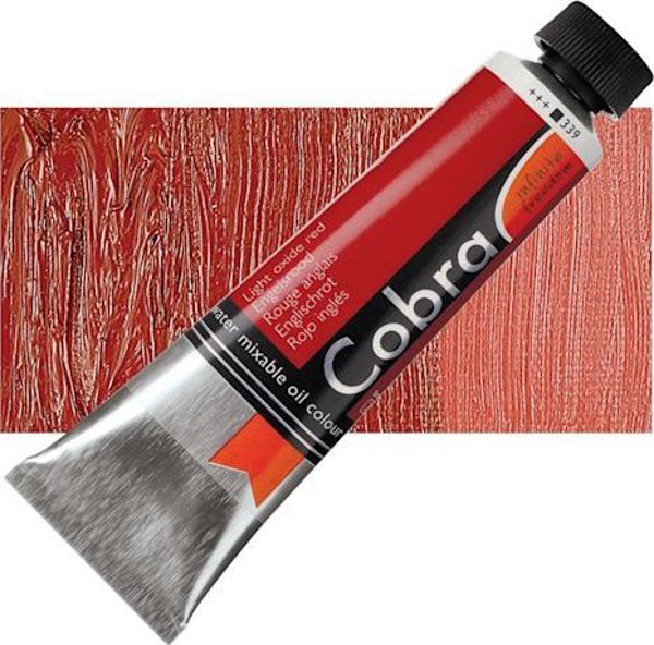 Cobra Cobra Artist Water-Mixable Oil Colour Tube Light Oxide Red 339