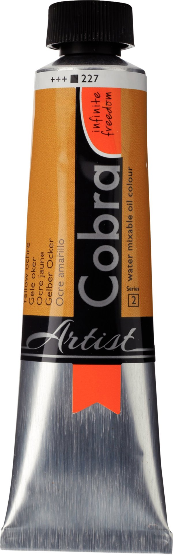 Cobra Artist Water-Mixable Oil Colour Tube Yellow Ochre 227