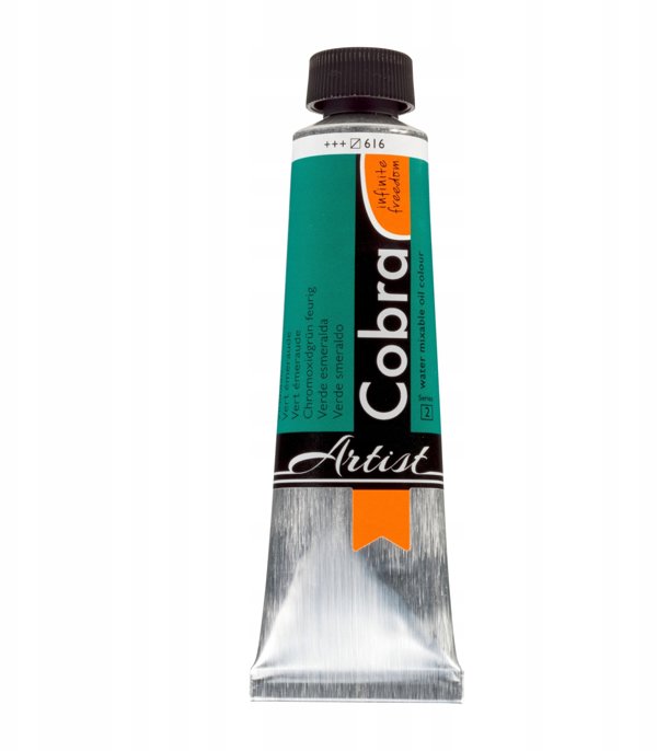 Cobra Artist Water-Mixable Oil Colour, Λάδι Ζωγραφικής Viridian 616, 40ml