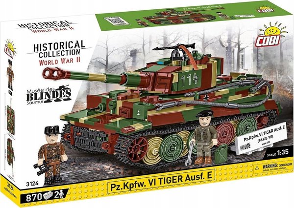 Cobi Pz.Kpfw. VI Tiger Ausf. E Σετ Κατασκευής με Τουβλάκια, 870 Τεμάχια