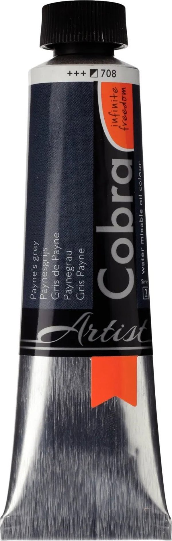 Cobra Cobra Artist Water-Mixable Oil Colour Tube Payne's Grey 708