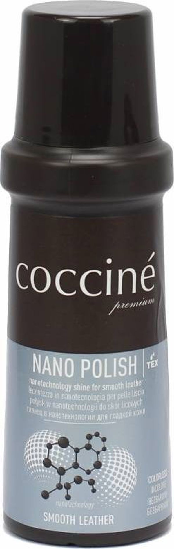Coccine Nano Polish Αυτογυαλιστερή Πάστα για Λεία Δέρματα, Μαύρη, 75ml