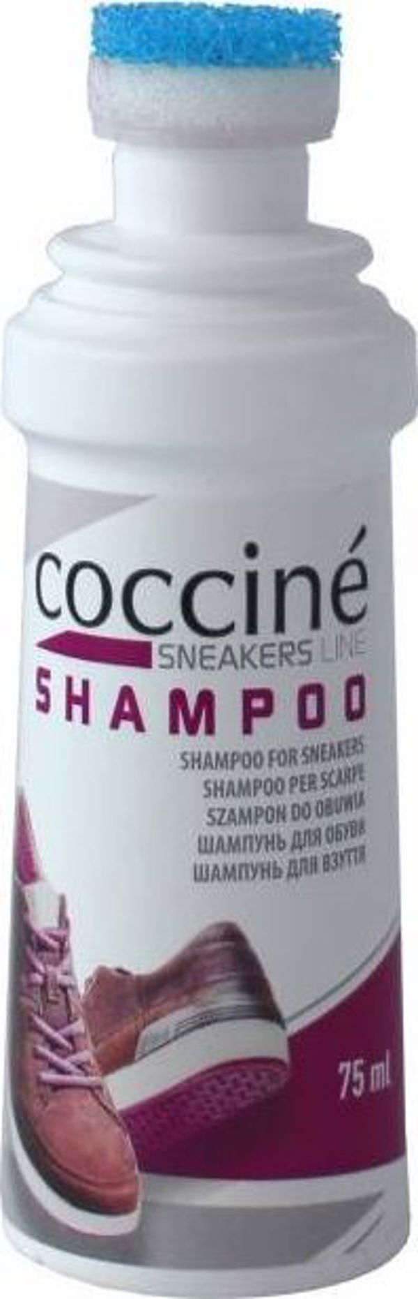Coccine Shampo Υγρό Καθαριστικό Παπουτσιών, Αφρός για Σουέτ & Βελούδο, 75ml