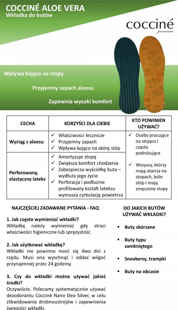 Ανατομικοί Πάτοι Coccine Sport Line Comfort, Για Αθλητικά Παπούτσια, Νο 45-46