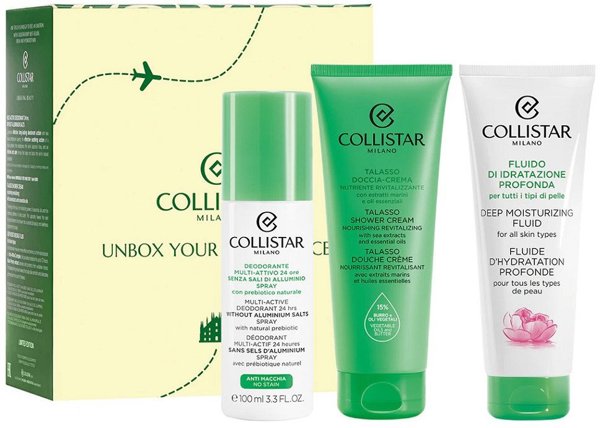 Collistar Talasso-Scrub Απολεπιστικό σώματος με Θαλασσινό Αλάτι 150g + IDROATTIVA+ Fresh Moisturizing Water Cream 15ml + Deep Moisturizing Fluid