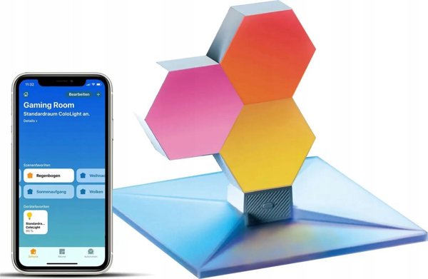 Cololight Plus Έξυπνο Φωτιστικό Wi-Fi – Βάση με 3 Μπλοκ – Υποστήριξη Apple HomeKit
