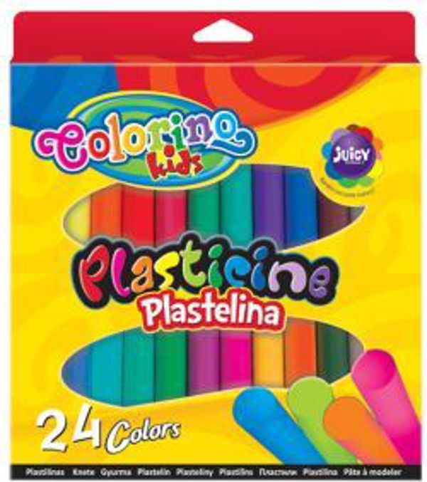 Colorino Πλαστελίνη 24 Τεμαχίων, Σετ με 20 Βασικά, 2 Νέον, 1 Ασημί και 1 Χρυσό Χρώμα