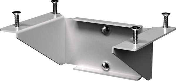 SMS Console M/L Ράφι Τοίχου Silver, Μεταλλικό Ράφι Ασημί