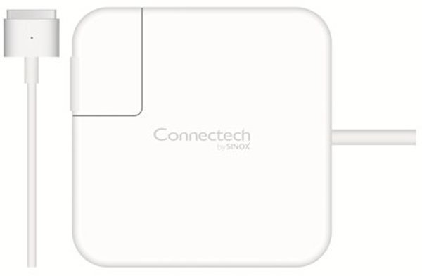Φορτιστής Laptop Connectech MagSafe 2, 60W, 16.5V, 3.65A, Λευκός