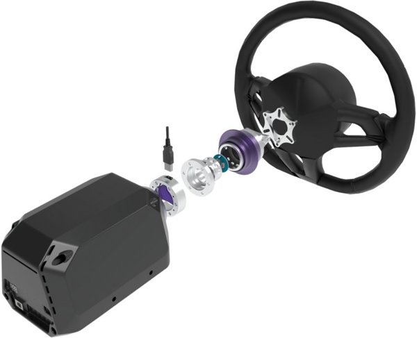 Conspit Quick-Release Μηχανισμός Τιμονιού για ARES Wheelbase, Wheelbase-Side, Ασημί