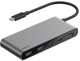CONNECT 7-IN-1 USB-C HUB MIT/DUAL USB-C PORTS SILBER