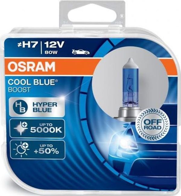 Λάμπες Αυτοκινήτου Osram Cool Blue Boost H7 80W 12V PX26D - 2 Τεμάχια