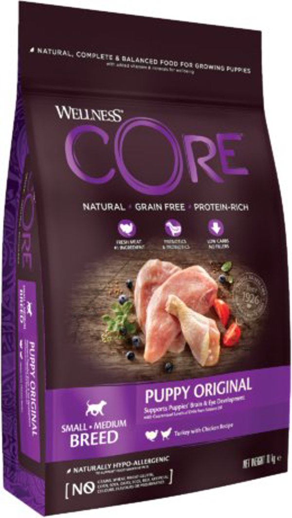 Core Puppy ξηρή τροφή για κουτάβια μικρών και μεσαίων φυλών με γαλοπούλα και κοτόπουλο 10 kg