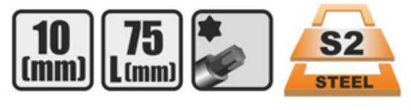 Corona Bit EXCLUSIVE 10mm torx 27x75mm 2τμχ. - C3304